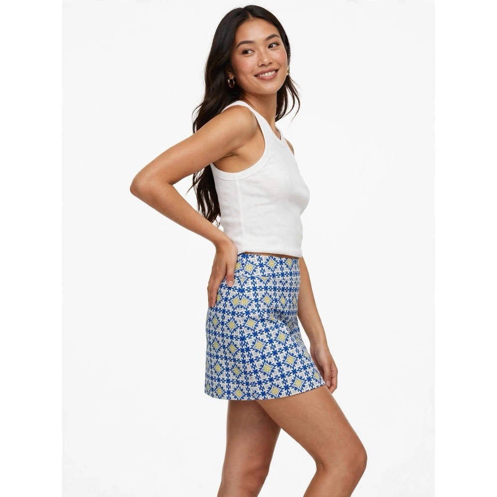 Moteepi Tennis Skirt XL Blue Pleated Athletic Preppy Retro Y2K Cute